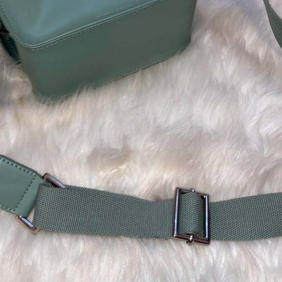 Charles & Keith Save Green Mini Crossbody Buckle Strap Bag - Picture 6 of 16